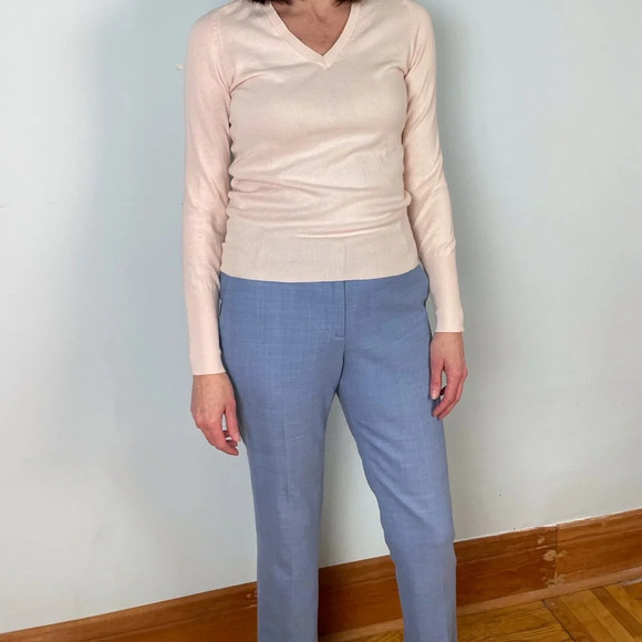 Marc Cain Blue Wool Blend Crop Trousers, size “N2” (US6) - Picture 5 of 11